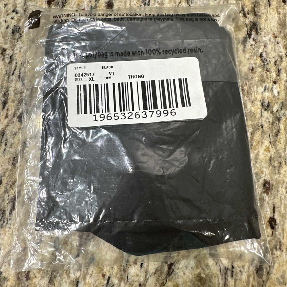 Soma Black Thong Underwear